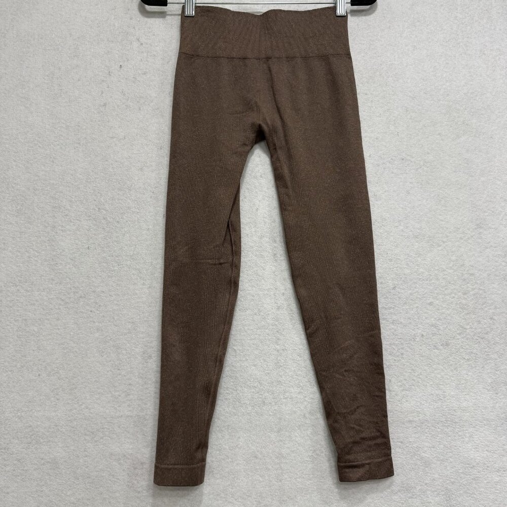 Gymshark Leggings Womens Small Brown Seamless High Rise Ankle Yoga Athletic - Picture 5 of 10
